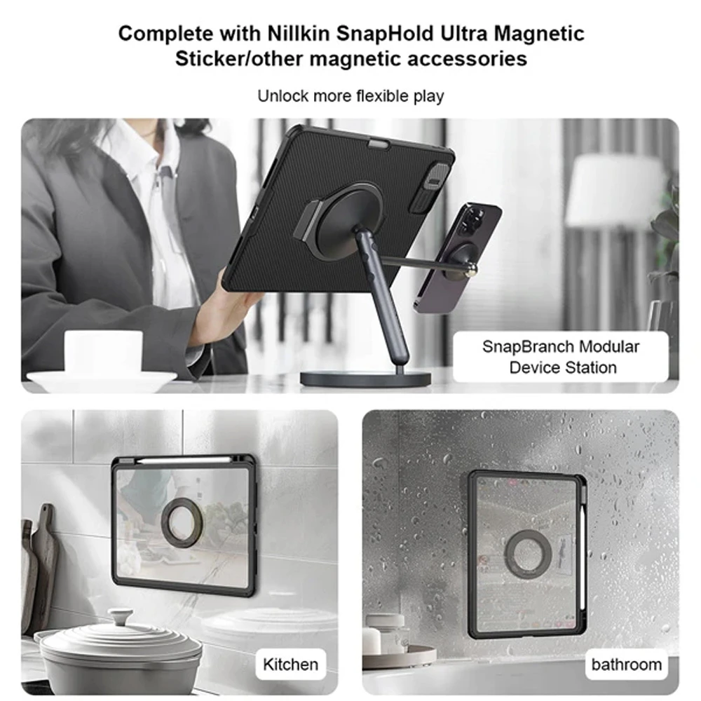 خرید گارد رینگی مگنتی نیلکین تبلت iPad 11 2025 ( A16 ) مدل Camshield Pad