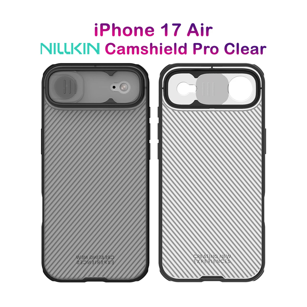 گارد ضد ضربه دودی iPhone 17 Air مارک نیلکین مدل Camshield Pro Clear