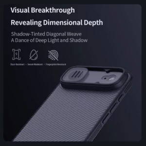 خرید گارد ضد ضربه دودی iPhone 17 Air مارک نیلکین مدل Camshield Pro Clear