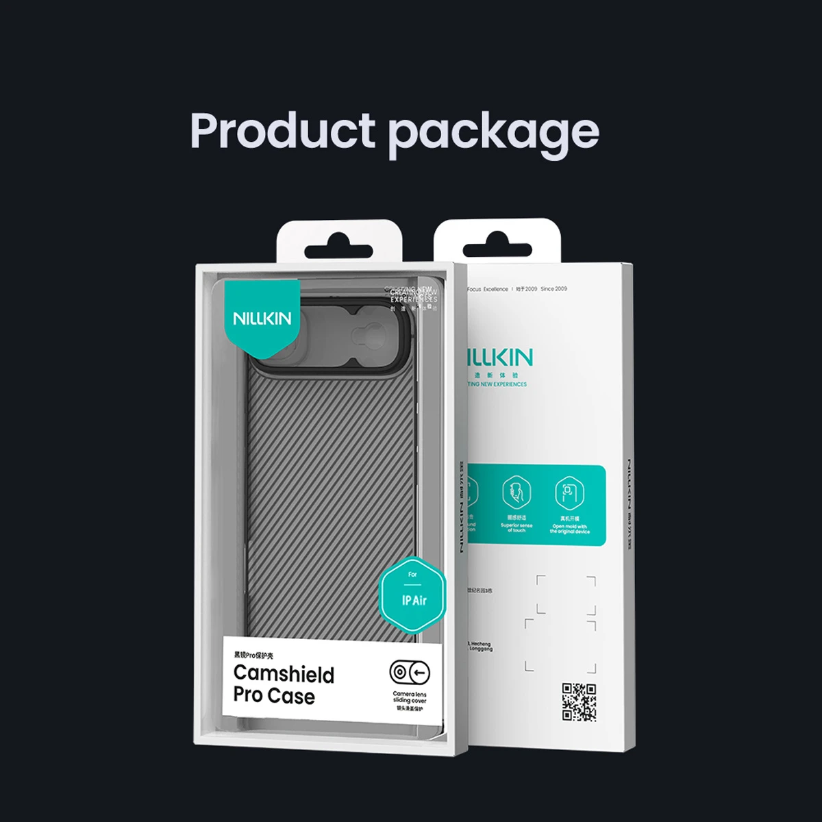 خرید گارد ضد ضربه دودی iPhone 17 Air مارک نیلکین مدل Camshield Pro Clear