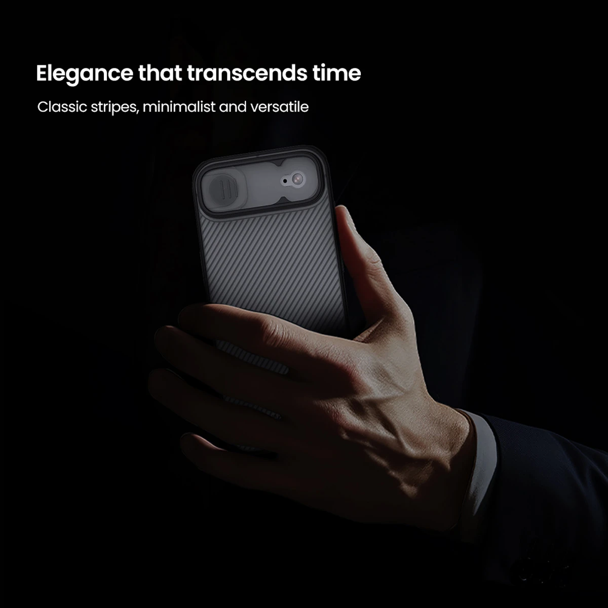 خرید گارد ضد ضربه دودی iPhone 17 Air مارک نیلکین مدل Camshield Pro Clear