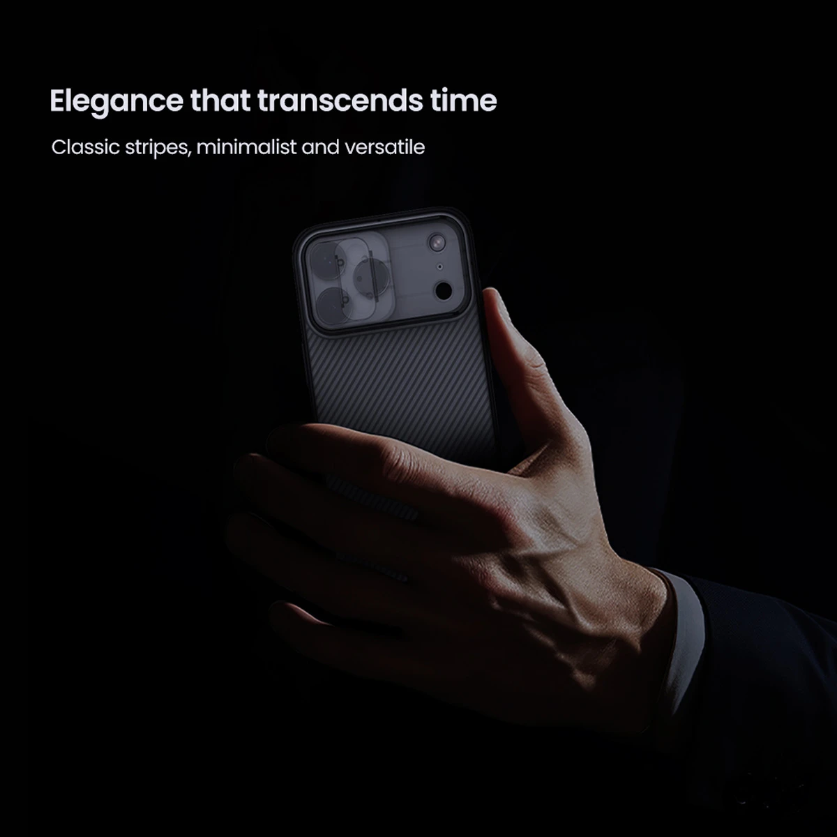 خرید گارد ضد ضربه دودی iPhone 17 Pro Max مارک نیلکین مدل Camshield Pro Clear