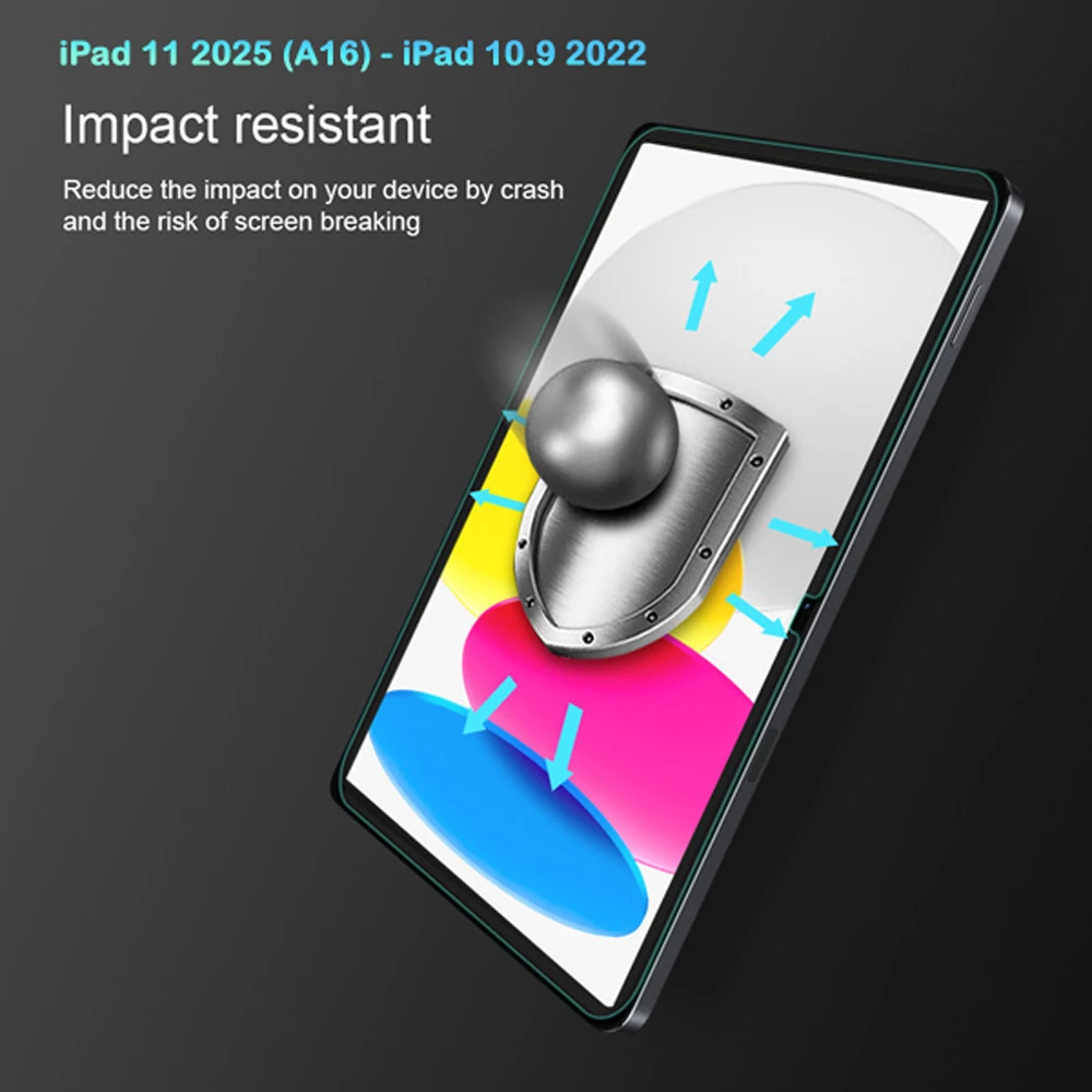 خرید گلس شیشه ای نیلکین iPad 11 2025 ( A16 ) مارک نیلکین مدل H+ Anti-explosion خرید گلس شیشه ای نیلکین iPad 11 2025 ( A16 ) مارک نیلکین مدل H+ Anti-explosion