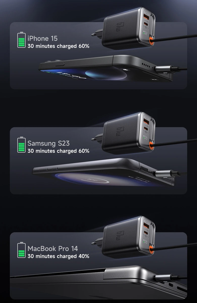 شارژر دیواری 3پورت 67وات با کابل متصل Type-C مارک Mcdodo مدل CH-4100 شارژر دیواری 3پورت 67وات با کابل متصل Type-C مارک Mcdodo مدل CH-4100