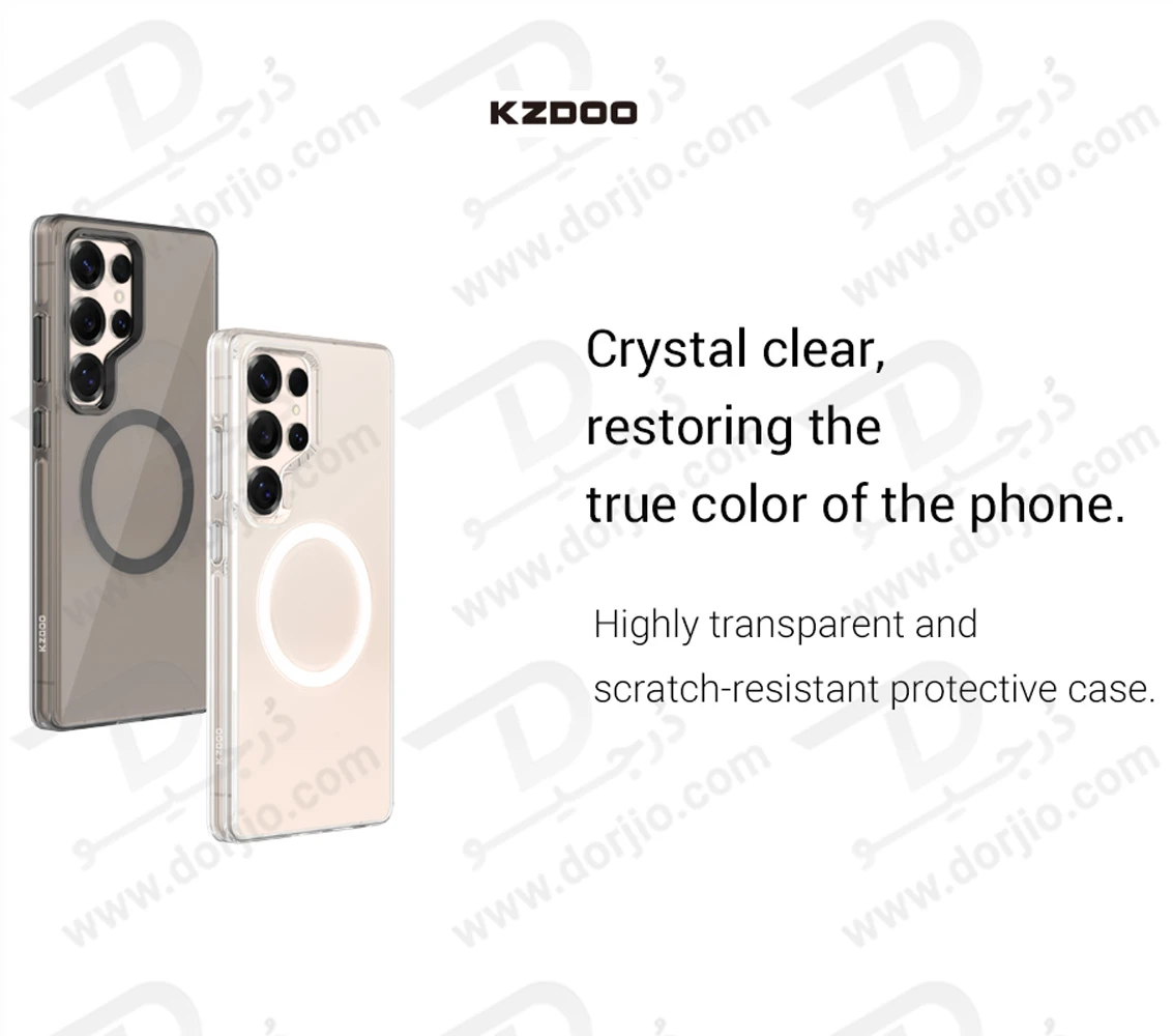 قاب IceGuard تمام کریستال مگنتی Samsung Galaxy S25 Ultra مارک KZDOO