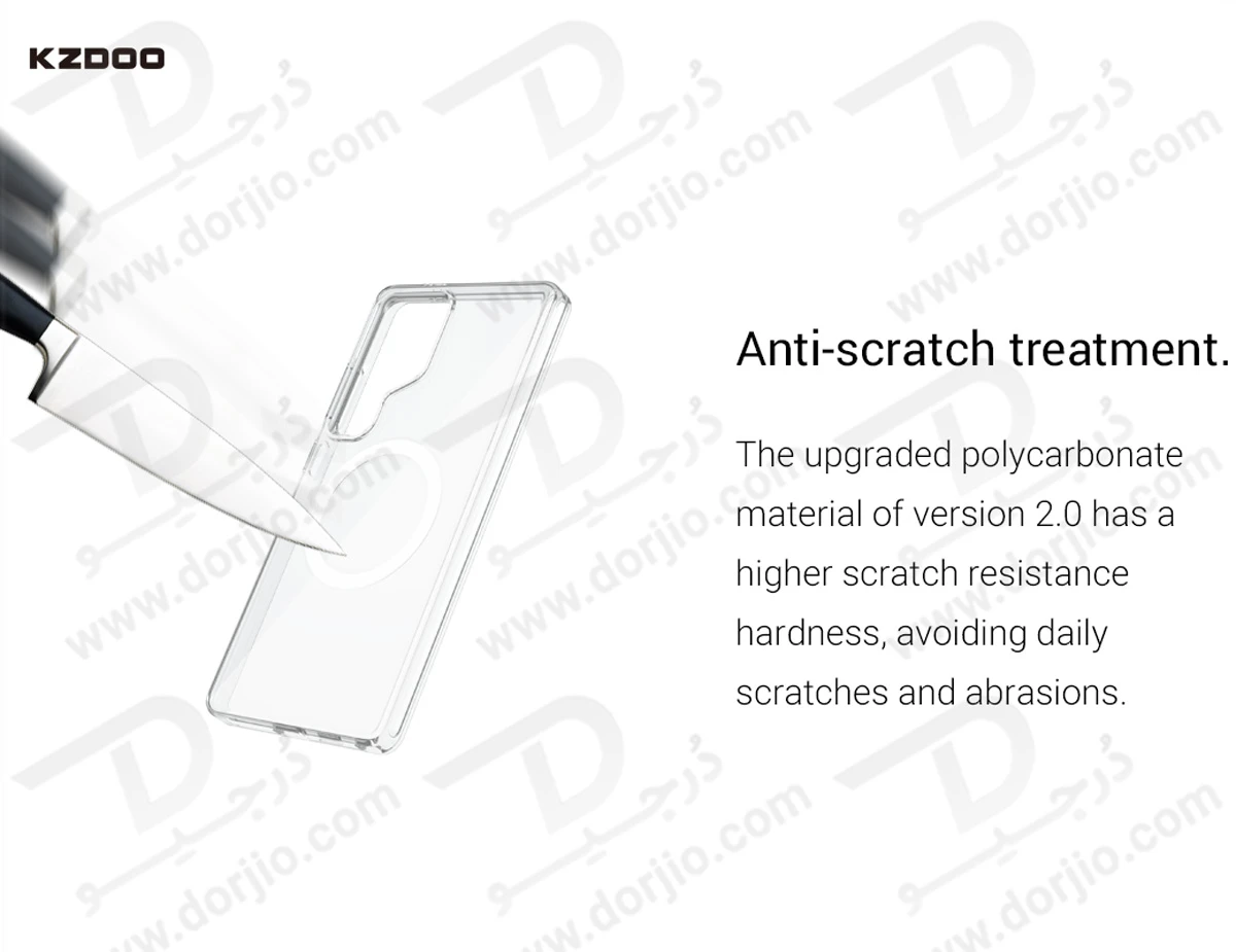 قاب IceGuard تمام کریستال مگنتی Samsung Galaxy S25 Ultra مارک KZDOO