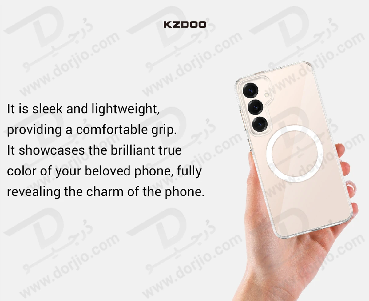 قاب IceGuard تمام کریستال مگنتی Samsung Galaxy S25 Ultra مارک KZDOO