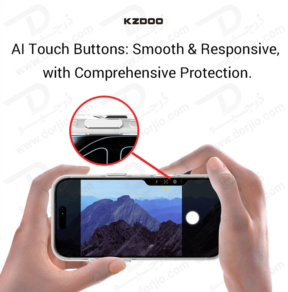 قاب IceGuard تمام کریستال مگنتی iPhone 17 Pro Max مارک KZDOO