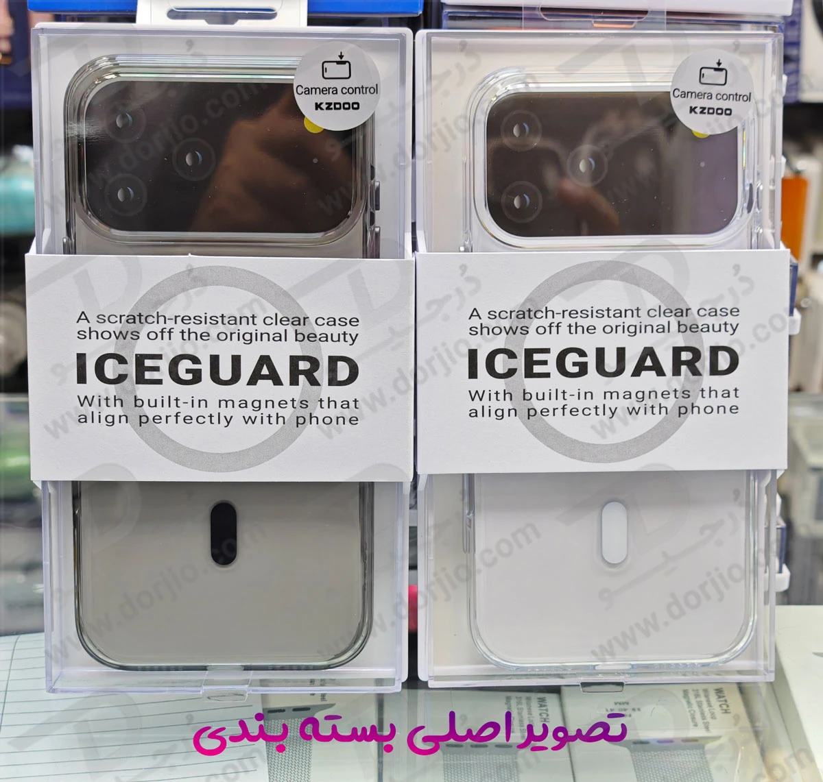 قاب IceGuard تمام کریستال مگنتی iPhone 17 Pro Max مارک KZDOO قاب IceGuard تمام کریستال مگنتی iPhone 17 Pro Max مارک KZDOO