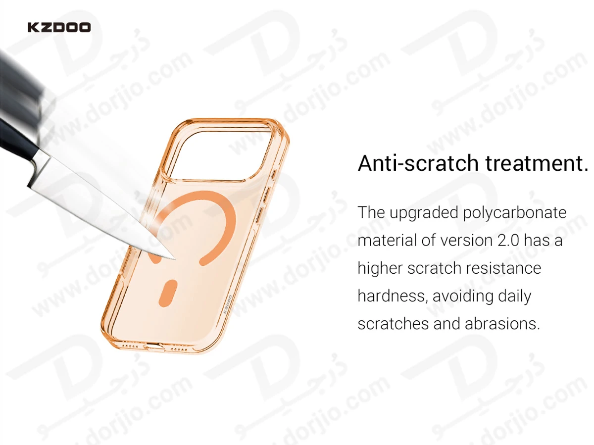 قاب IceGuard تمام کریستال مگنتی iPhone 17 Pro Max مارک KZDOO