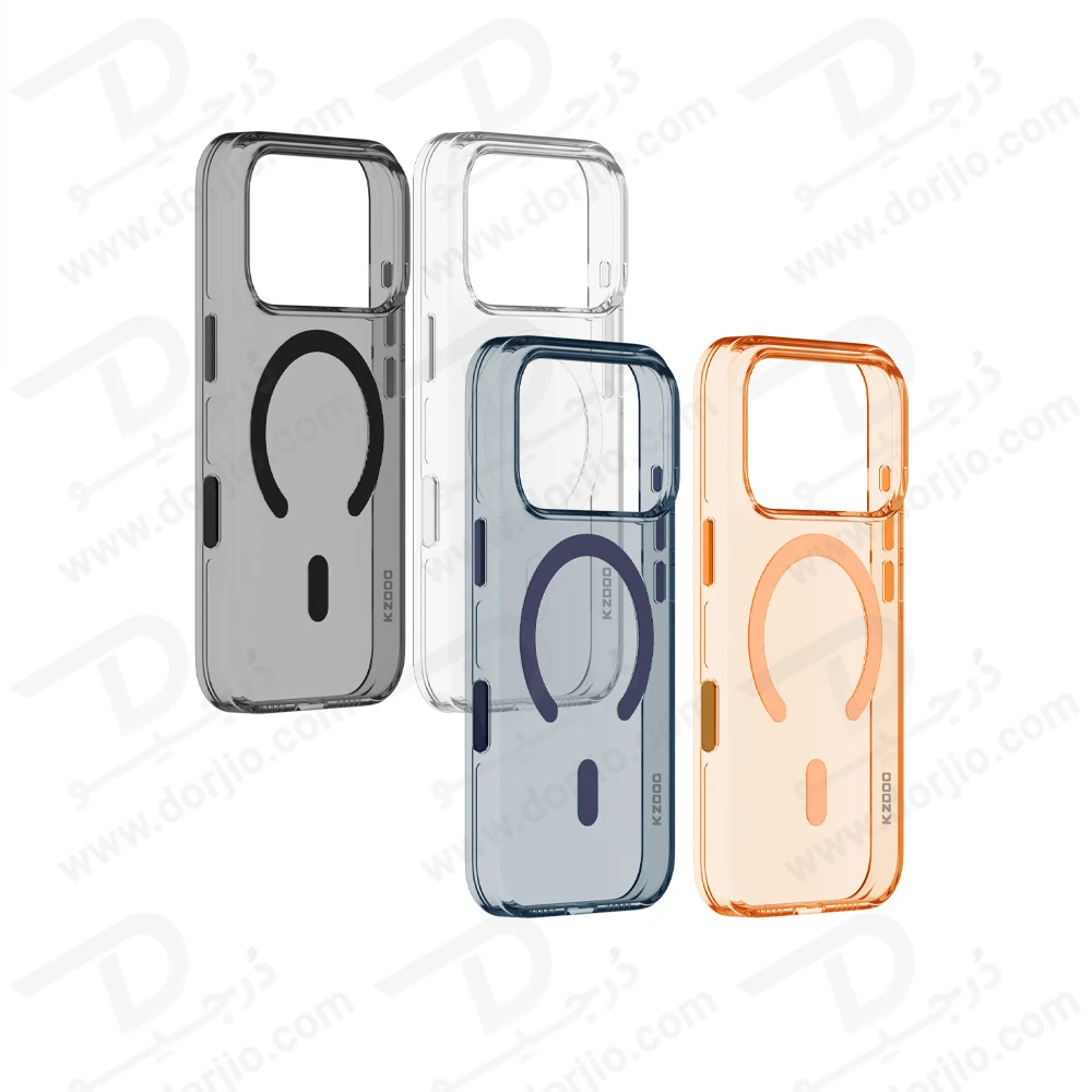 قاب IceGuard تمام کریستال مگنتی iPhone 17 Pro مارک KZDOO