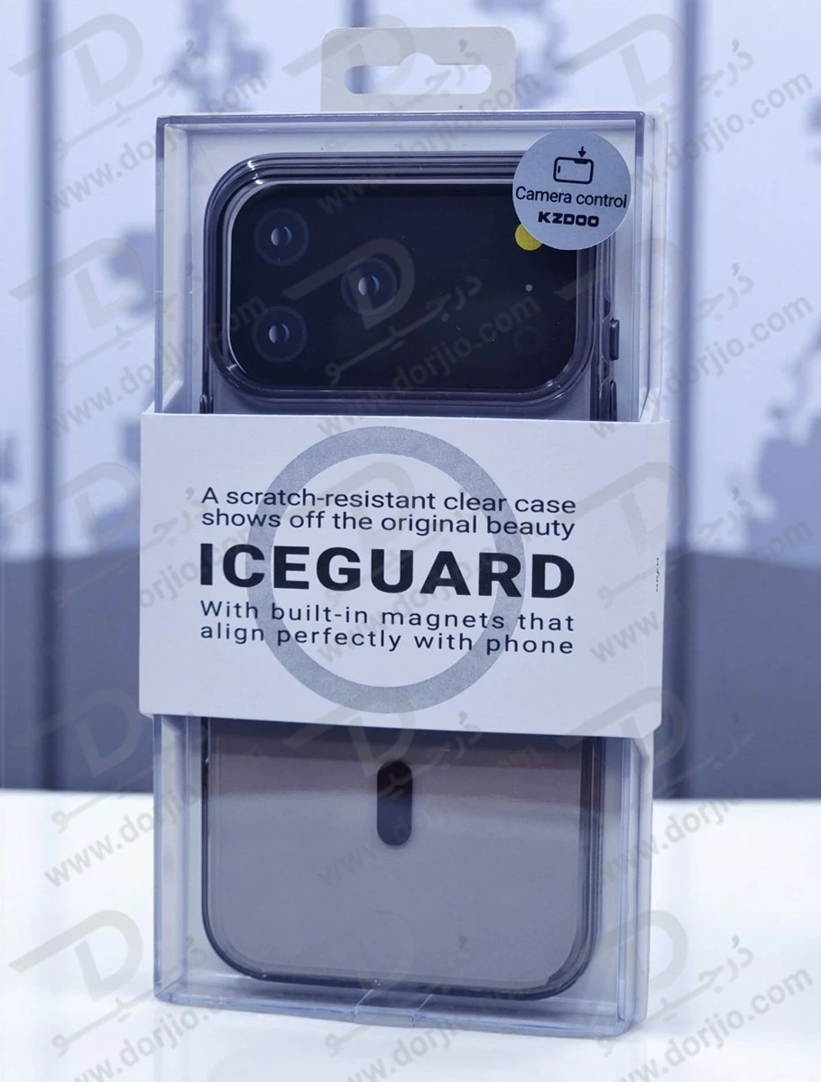 قاب IceGuard تمام کریستال مگنتی iPhone 17 Pro مارک KZDOO
