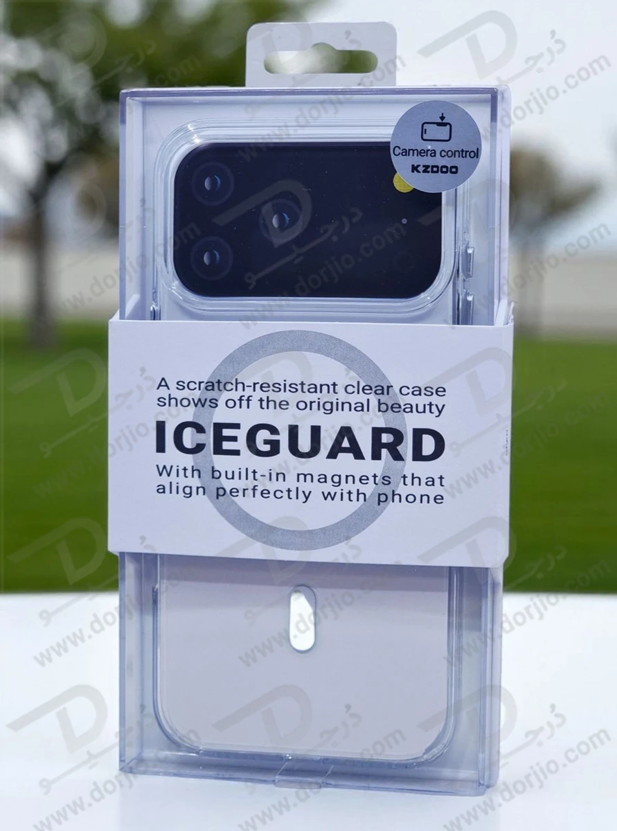 قاب IceGuard تمام کریستال مگنتی iPhone 17 Pro مارک KZDOO