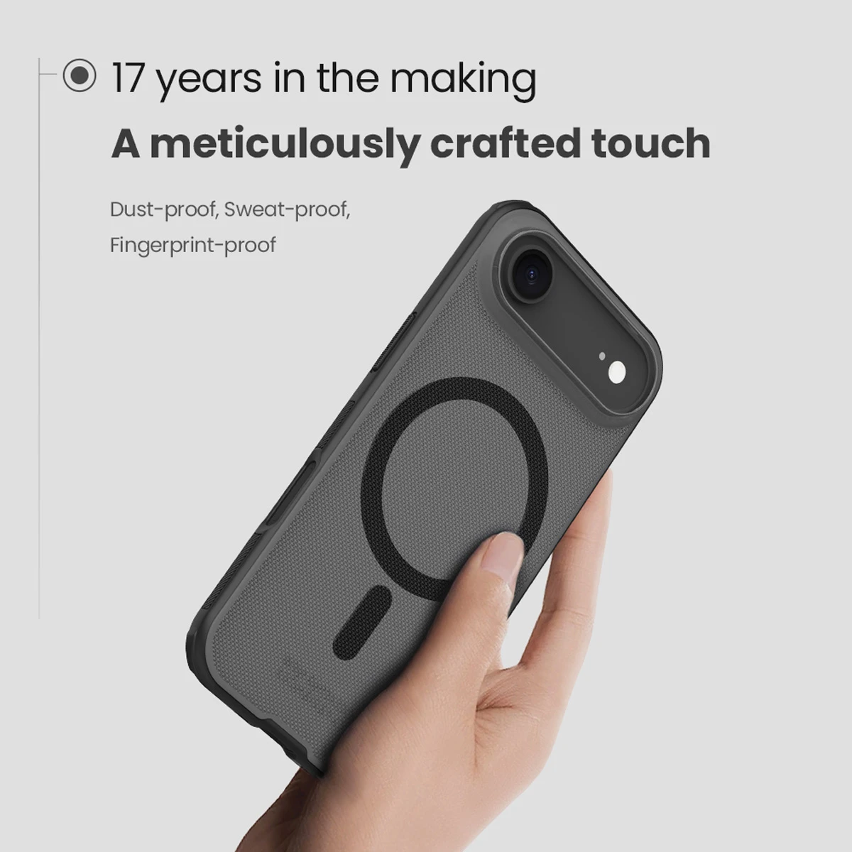 خرید قاب دودی ضدضربه مگ سیف iPhone 17 Air مارک نیلکین مدل Super Frosted Shield Pro Clear Magnetic خرید قاب دودی ضدضربه مگ سیف iPhone 17 Air مارک نیلکین مدل Super Frosted Shield Pro Clear Magnetic