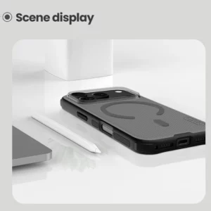 خرید قاب دودی ضدضربه مگ سیف iPhone 17 Pro مارک نیلکین مدل Super Frosted Shield Pro Clear Magnetic