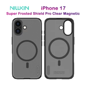 قاب دودی ضدضربه مگ سیف iPhone 17 مارک نیلکین مدل Super Frosted Shield Pro Clear Magnetic