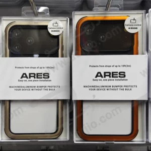 قاب شفاف فریم فلزی iPhone 17 Pro Max مدل Ares مارک KZDOO