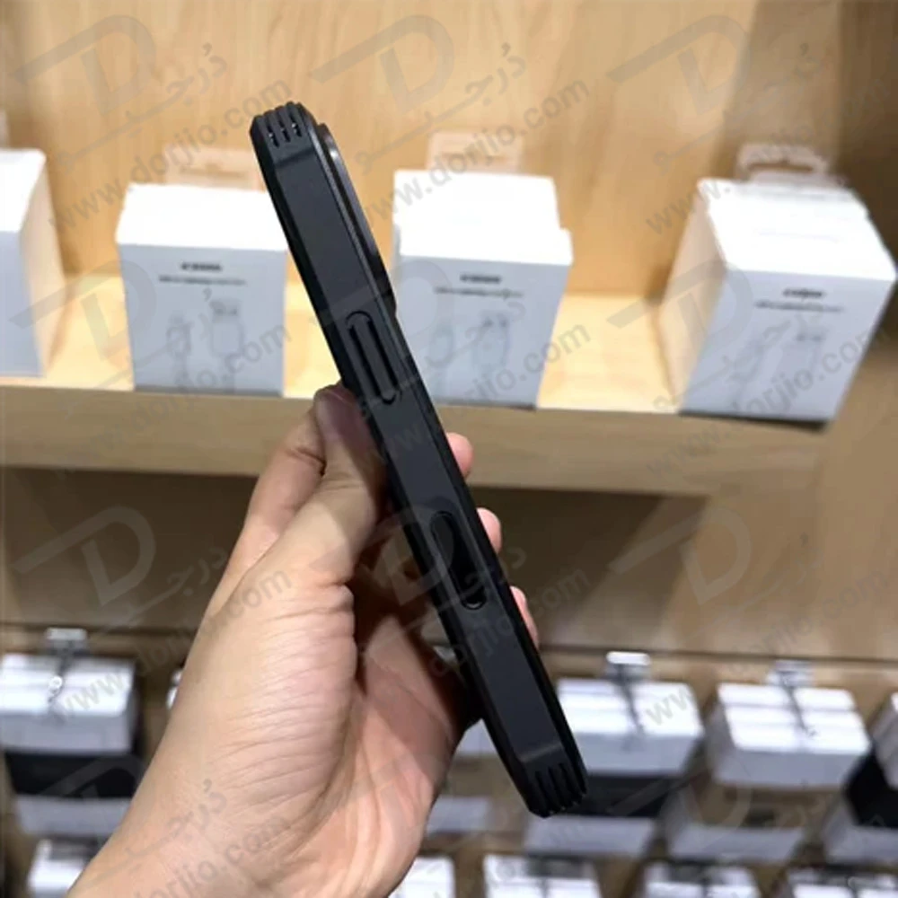 قاب شفاف فریم فلزی iPhone 17 Pro Max مدل Ares مارک KZDOO