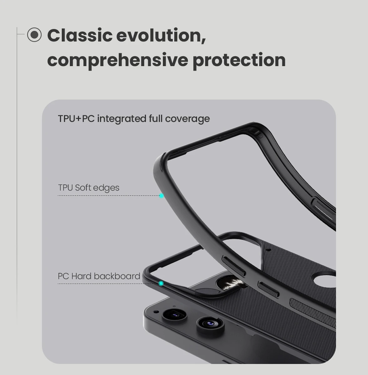 قاب ضدضربه Nothing Phone 3 مارک نیلکین مدل Super Frosted Shield Pro