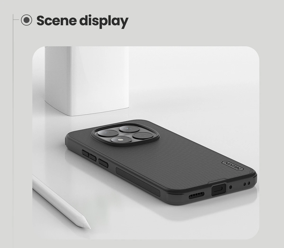 قاب ضدضربه Xiaomi Redmi Note 15 Pro 5G مارک نیلکین مدل Super Frosted Shield Pro