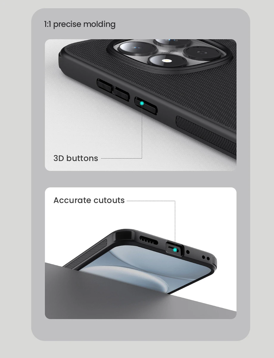 قاب ضدضربه Xiaomi Redmi Note 15 Pro Plus مارک نیلکین مدل Super Frosted Shield Pro