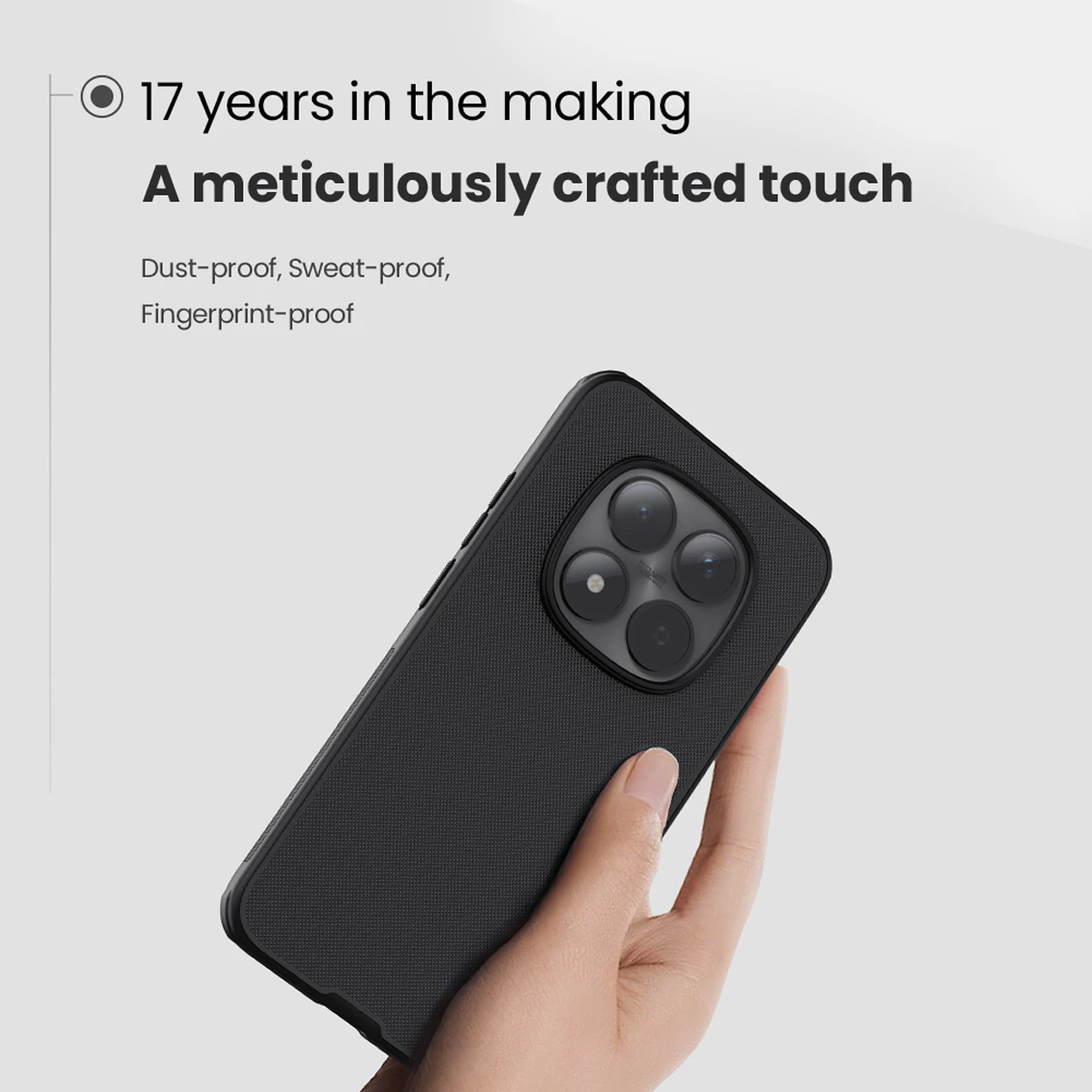 قاب ضدضربه Xiaomi Redmi Note 15 Pro Plus مارک نیلکین مدل Super Frosted Shield Pro