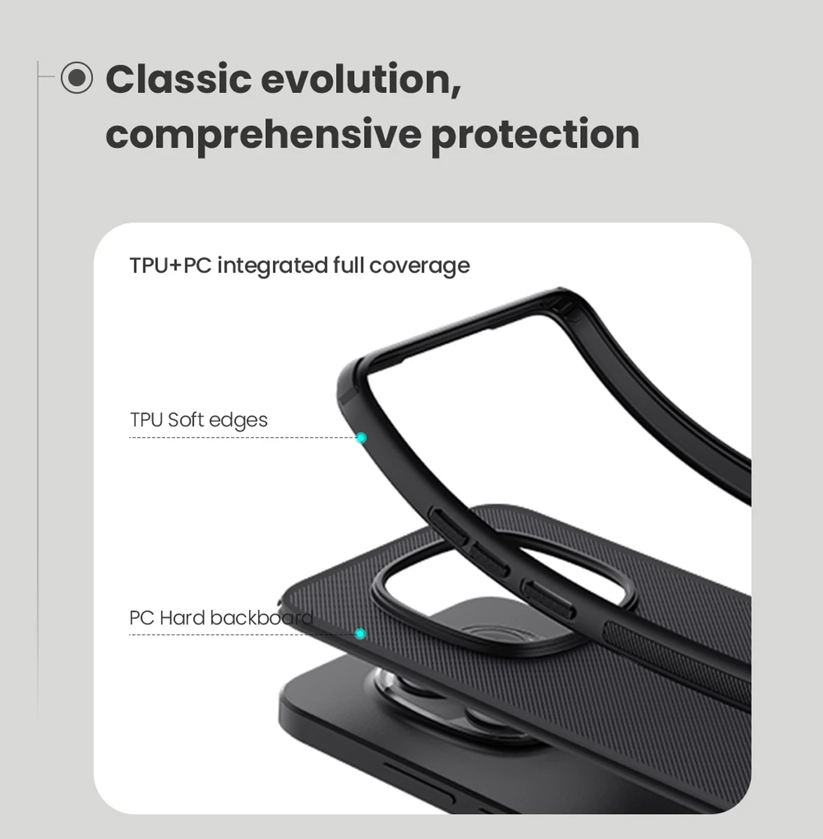 قاب ضدضربه Xiaomi Redmi Note 15 Pro Plus مارک نیلکین مدل Super Frosted Shield Pro