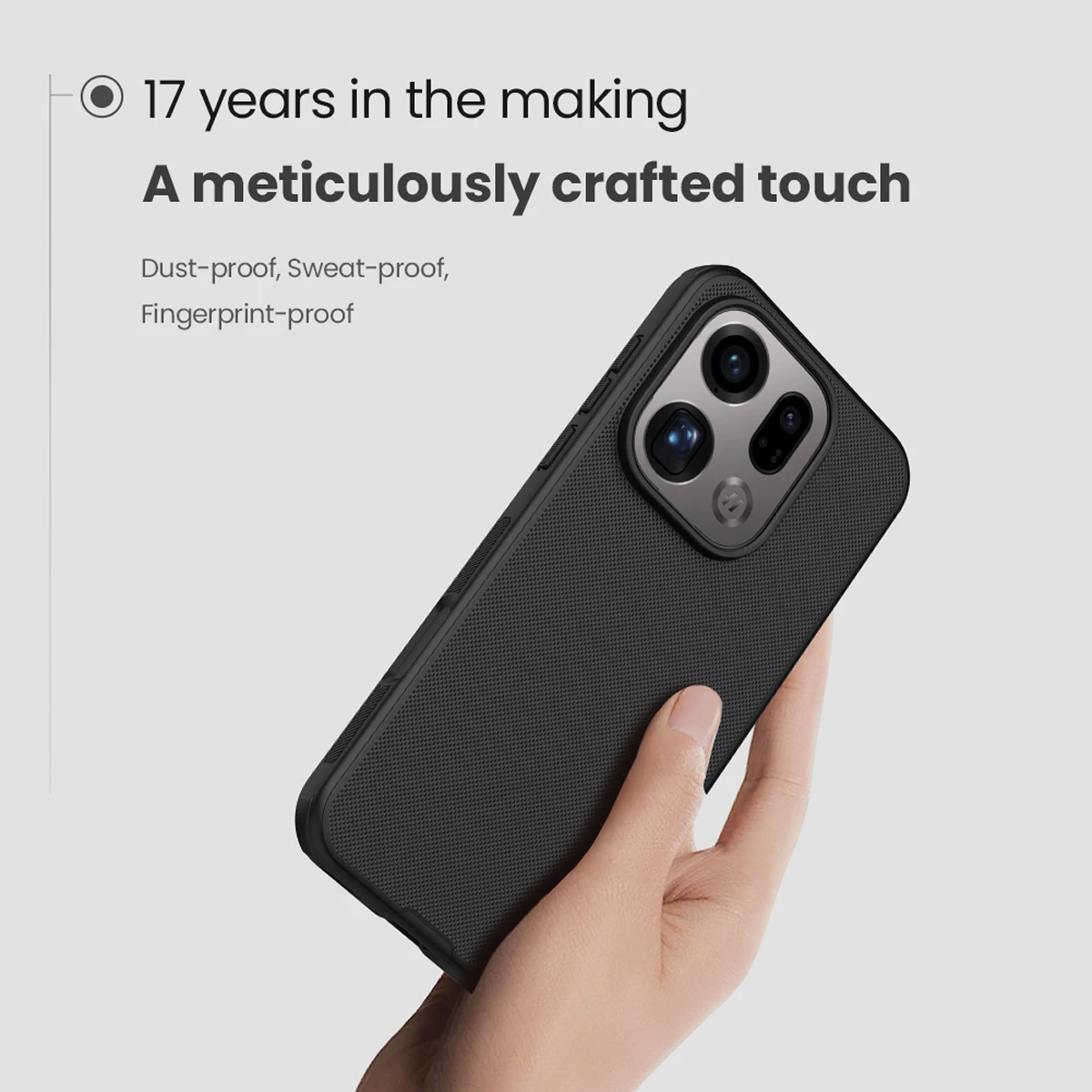 قاب ضدضربه مگنتی Oppo Find X9 مارک نیلکین مدل Super Frosted Shield Pro Magnetic