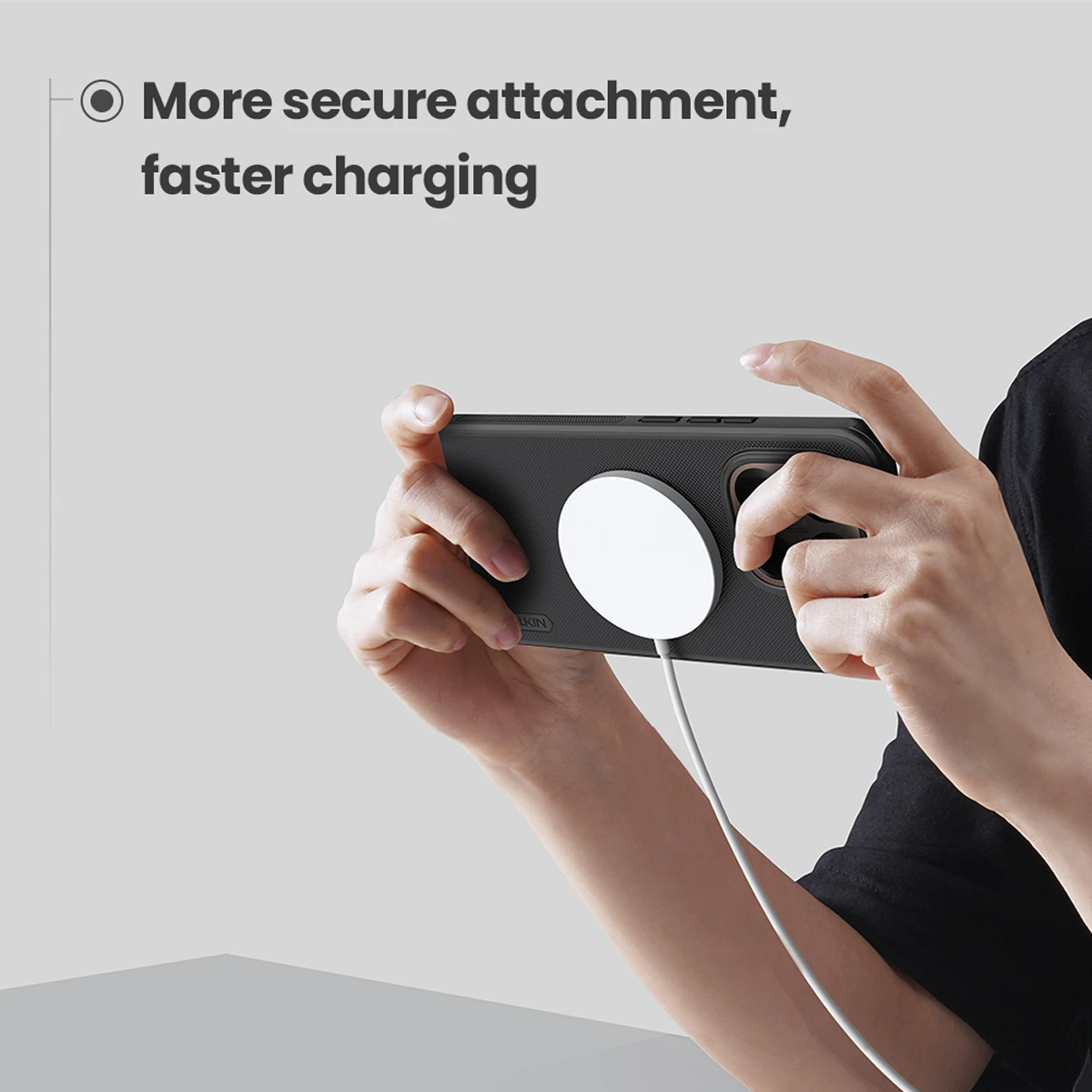 قاب ضدضربه مگنتی Xiaomi 15T Pro مارک نیلکین مدل Super Frosted Shield Pro Magnetic