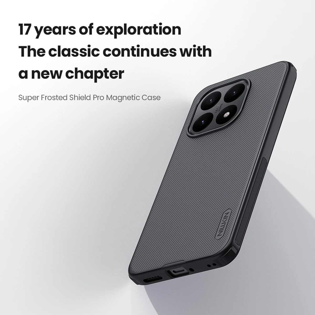 قاب ضدضربه مگنتی XIaomi 15T مارک نیلکین مدل Super Frosted Shield Pro Magnetic