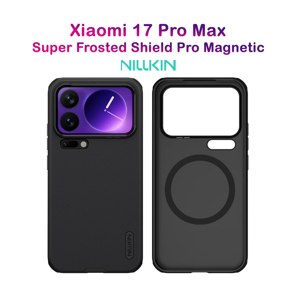 قاب ضدضربه مگنتی Xiaomi 17 Pro Max مارک نیلکین مدل Super Frosted Shield Pro Magnetic