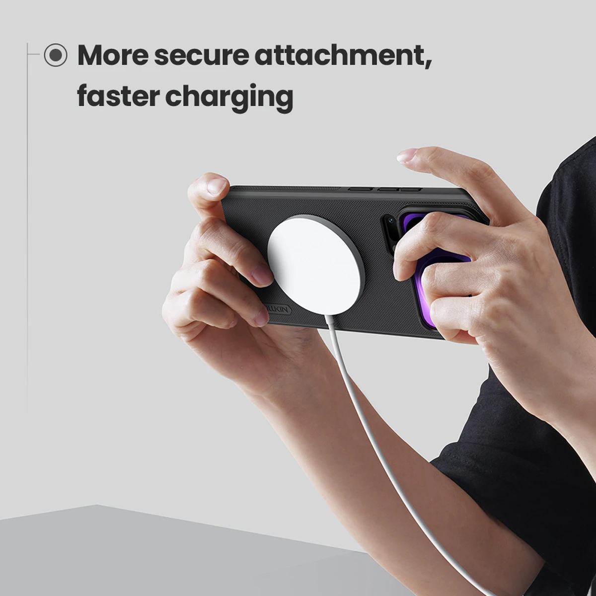 قاب ضدضربه مگنتی Xiaomi 17 Pro Max مارک نیلکین مدل Super Frosted Shield Pro Magnetic