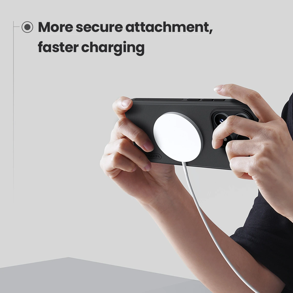 قاب ضدضربه مگنتی Xiaomi 17 مارک نیلکین مدل Super Frosted Shield Pro Magnetic