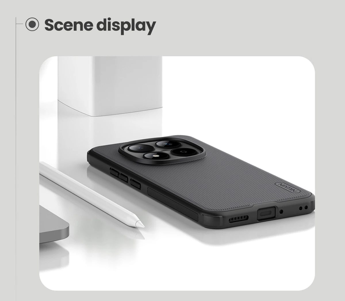 قاب ضدضربه مگنتی Xiaomi Redmi Note 15 Pro 5G مارک نیلکین مدل Super Frosted Shield Pro Magnetic