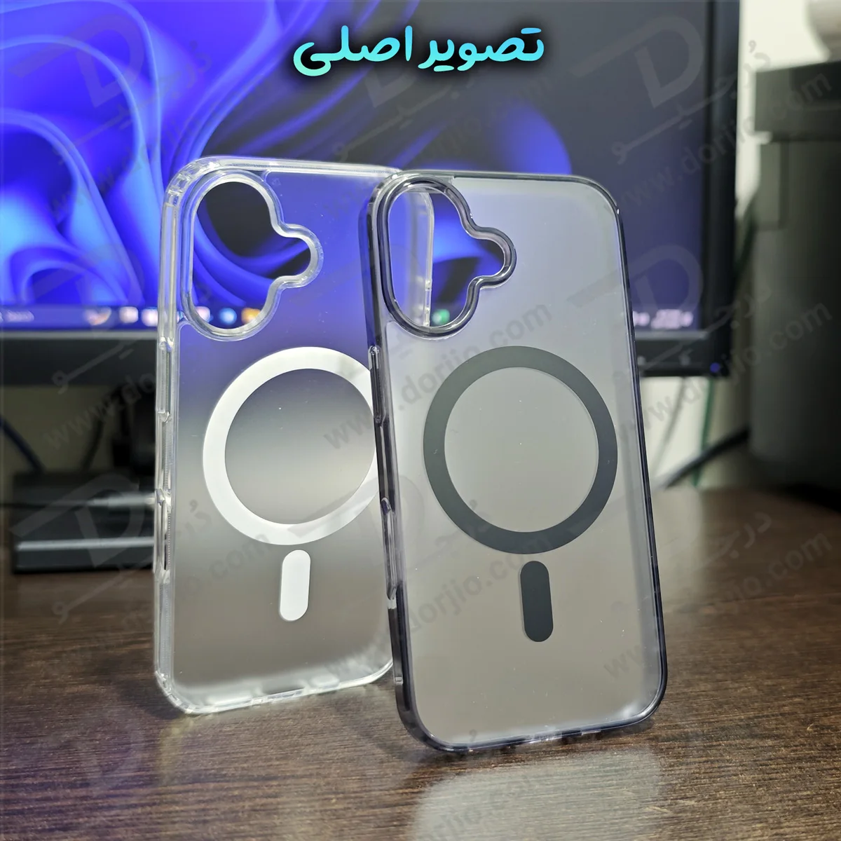 قاب نیمه شفاف مات مگنتی iPhone 17 قاب نیمه شفاف مات مگنتی iPhone 17