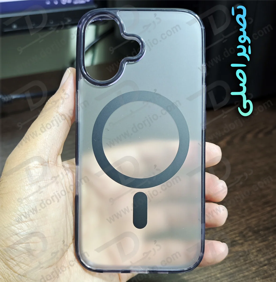 قاب نیمه شفاف مات مگنتی iPhone 17 قاب نیمه شفاف مات مگنتی iPhone 17