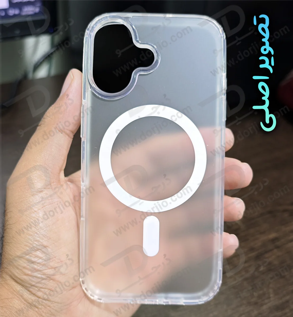 قاب نیمه شفاف مات مگنتی iPhone 17 قاب نیمه شفاف مات مگنتی iPhone 17