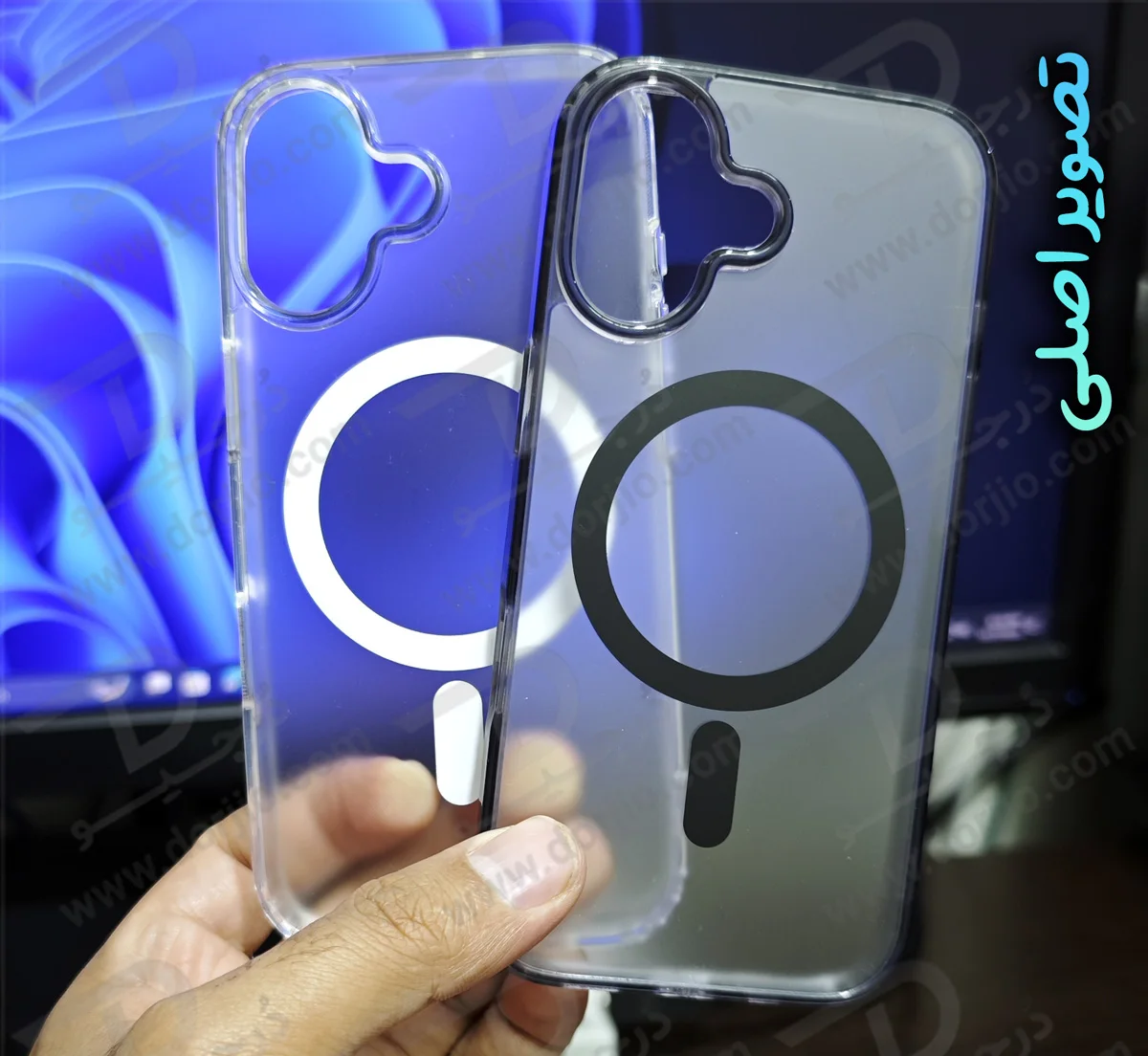 قاب نیمه شفاف مات مگنتی iPhone 17 قاب نیمه شفاف مات مگنتی iPhone 17