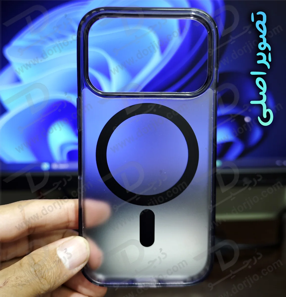 قاب نیمه شفاف مات مگنتی iPhone 17 Pro Max