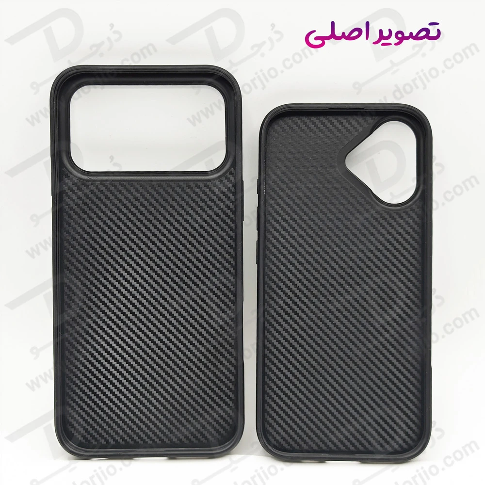 قاب چرمی دو رنگ iPhone 17 طرح Balenciaga