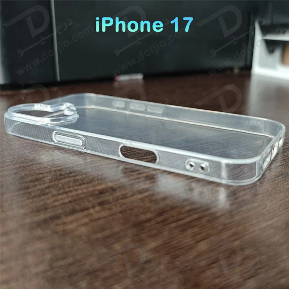 قاب ژله ای شفاف iPhone 17 قاب ژله ای شفاف iPhone 17