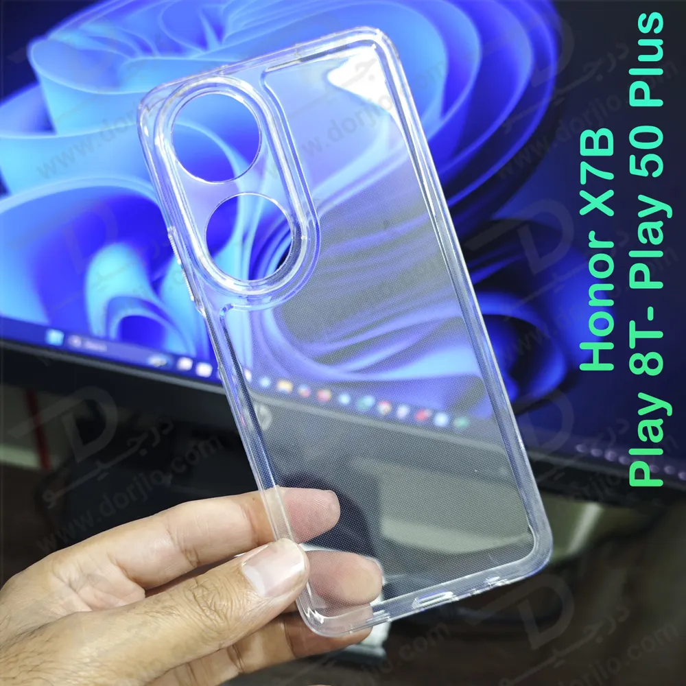قاب ژله‌ای شفاف فول کاور Honor X7B