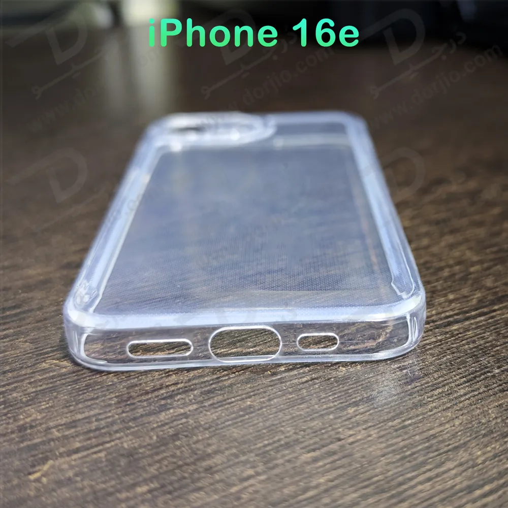 قاب ژله‌ای شفاف فول کاور iPhone 16e