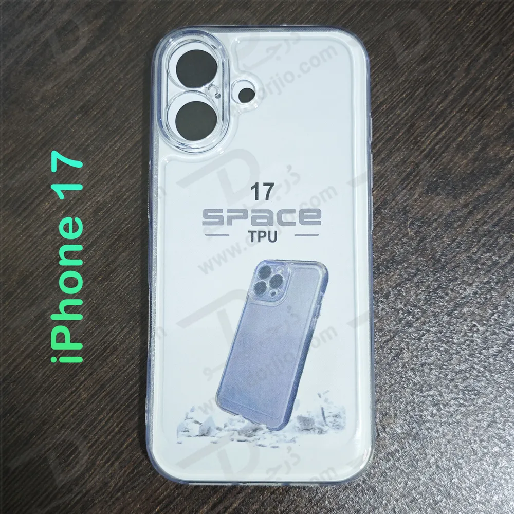 قاب ژله‌ای شفاف فول کاور iPhone 17