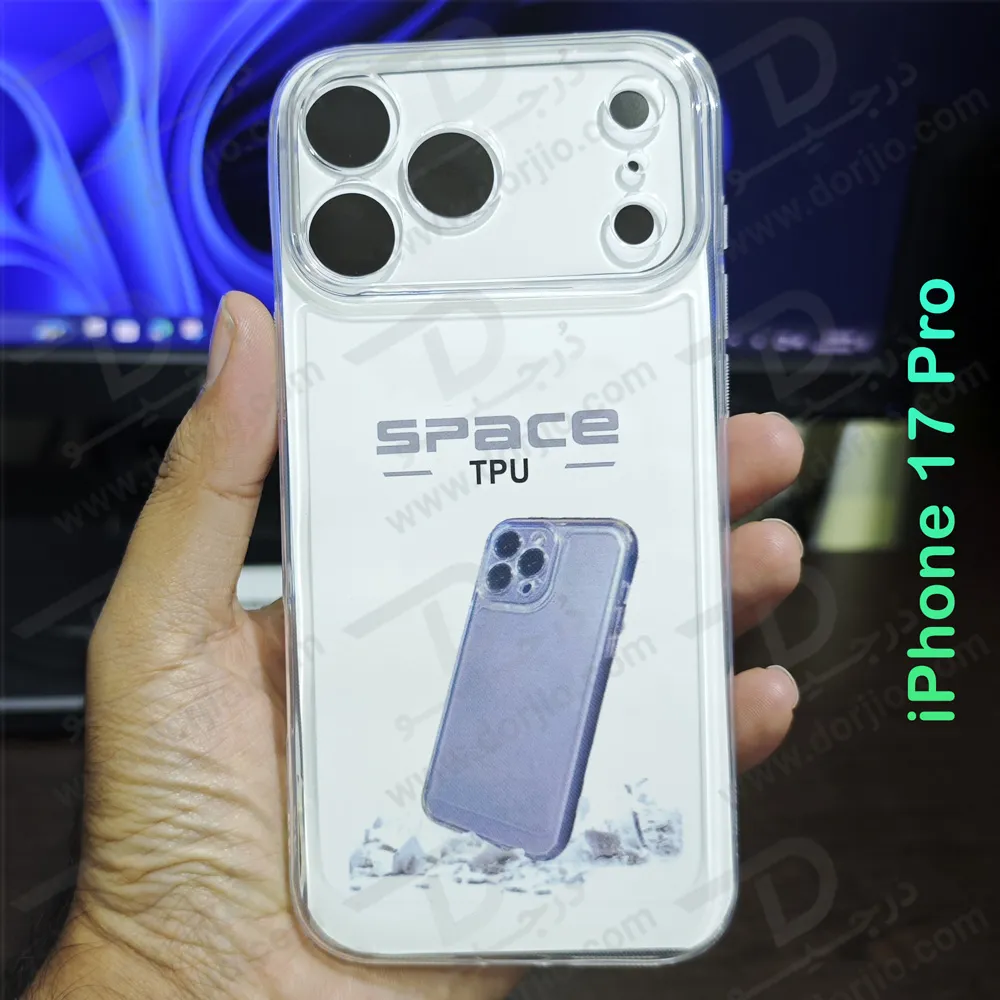 قاب ژله‌ای شفاف فول کاور iPhone 17 Pro