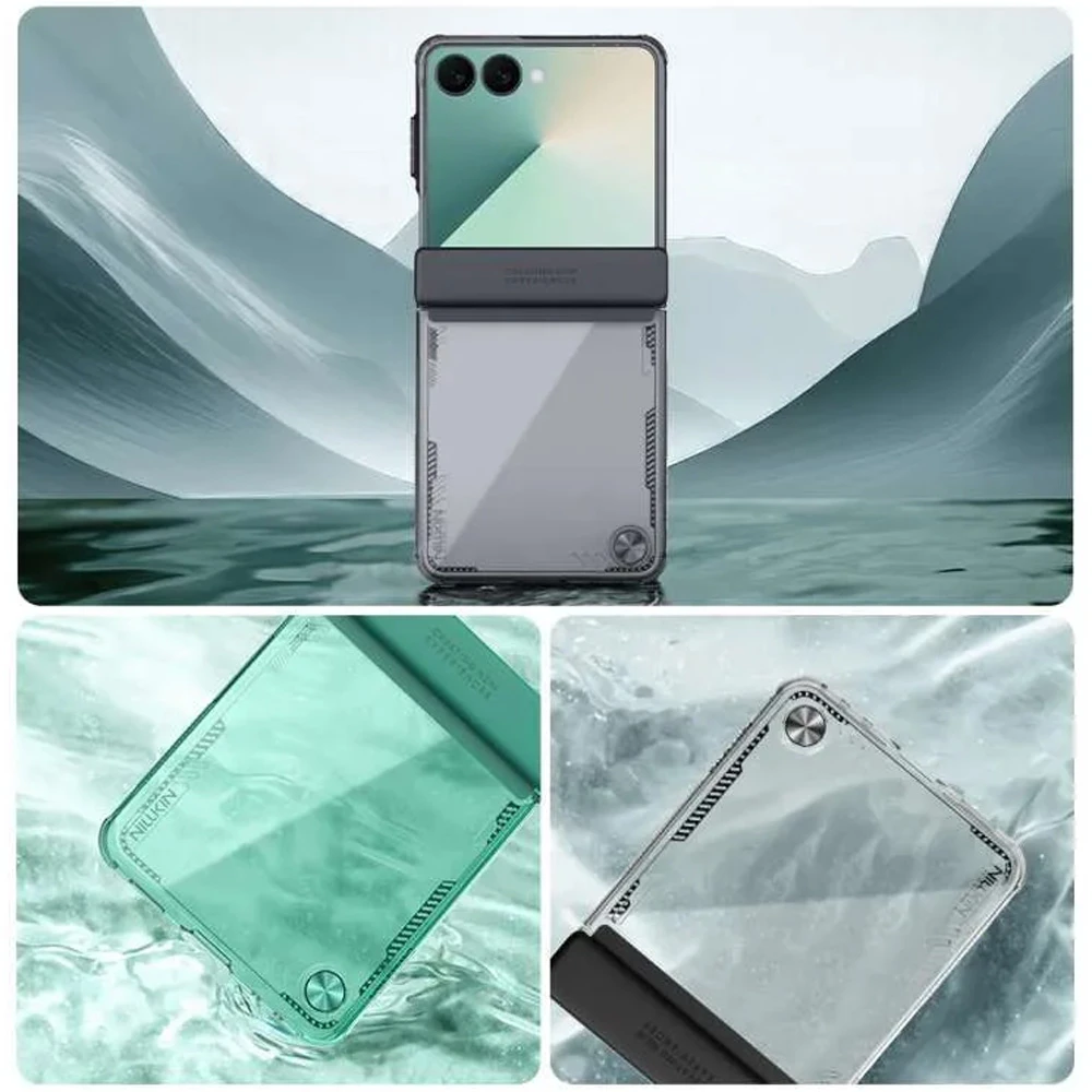 قاب کریستالی amsung Galaxy Z Flip 7 مارک نیلکین مدل Iceblade قاب کریستالی amsung Galaxy Z Flip 7 مارک نیلکین مدل Iceblade