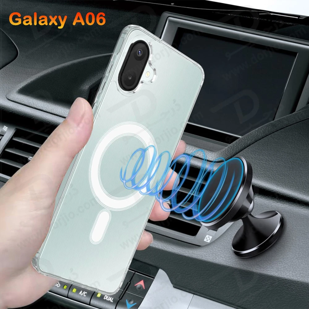 قاب کریستالی شفاف مگنتی Samsung Galaxy A06