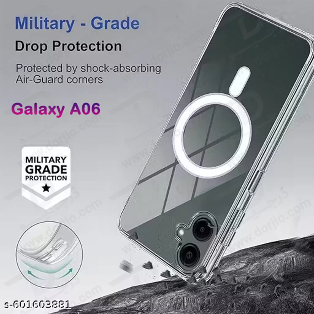 قاب کریستالی شفاف مگنتی Samsung Galaxy A06