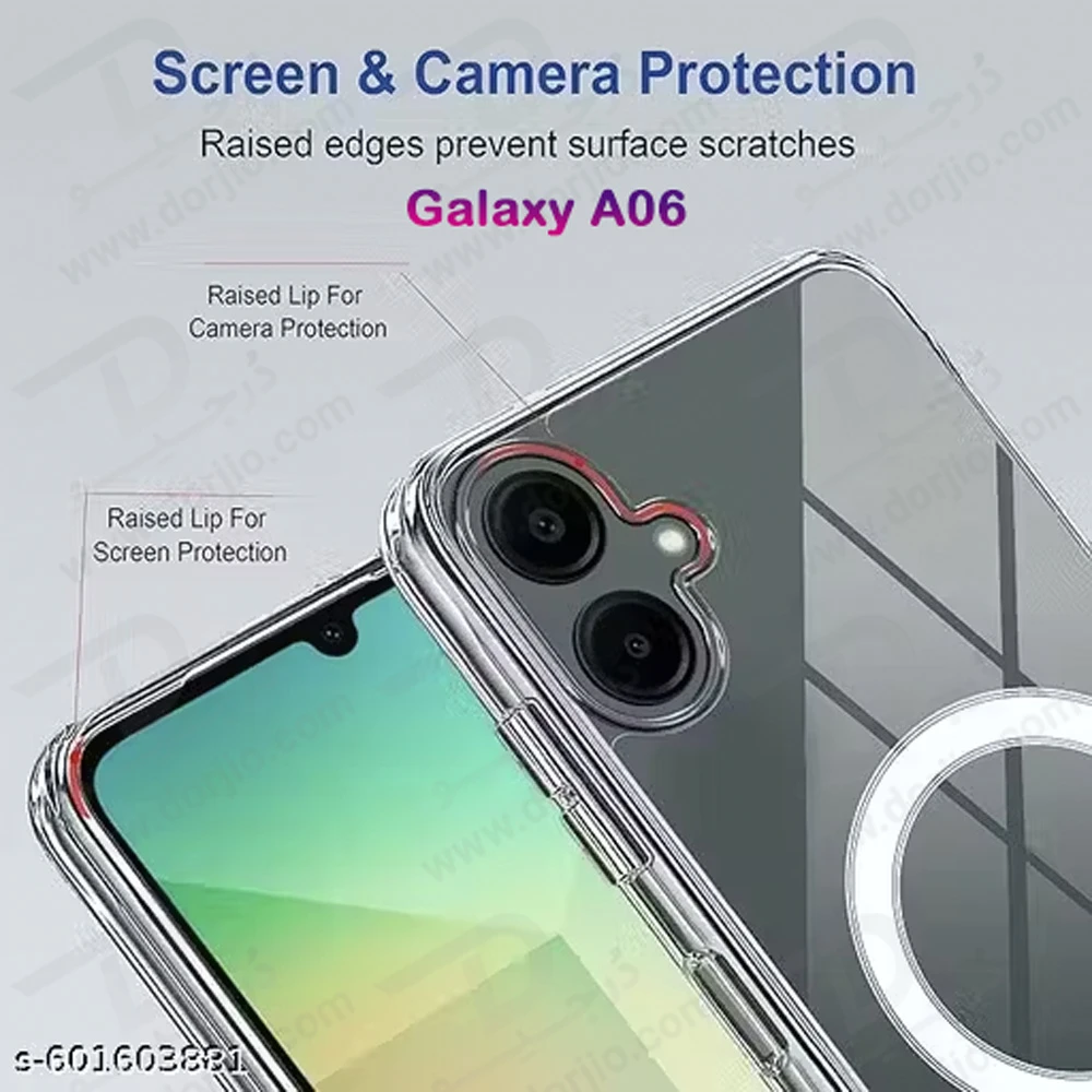 قاب کریستالی شفاف مگنتی Samsung Galaxy A06