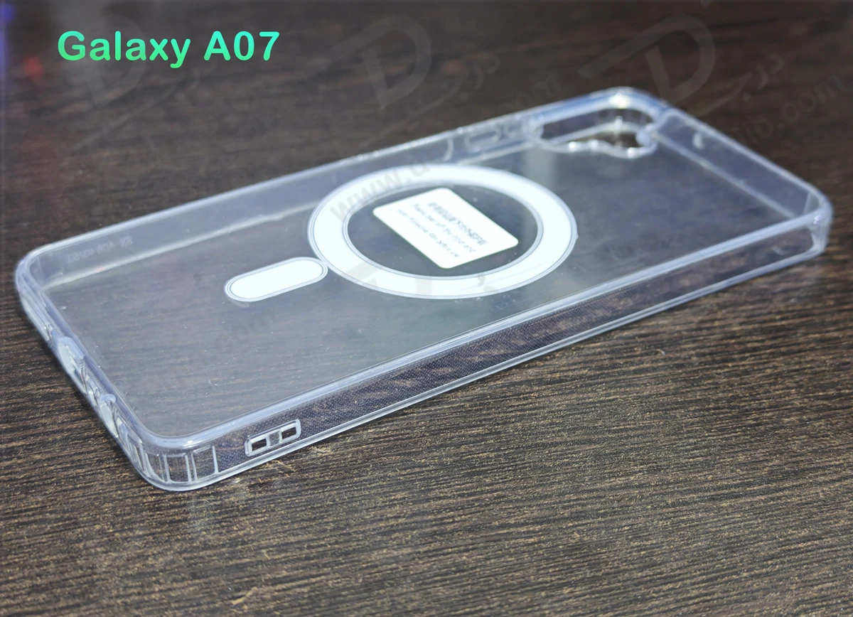 قاب کریستالی شفاف مگنتی Samsung Galaxy A07 قاب کریستالی شفاف مگنتی Samsung Galaxy A07
